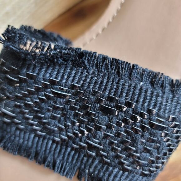 Tommy Hilfiger terrin Black raffia wedge sandals - Picture 4 of 11